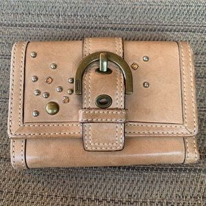 Vintage Coach Swarovski Leather Wallet